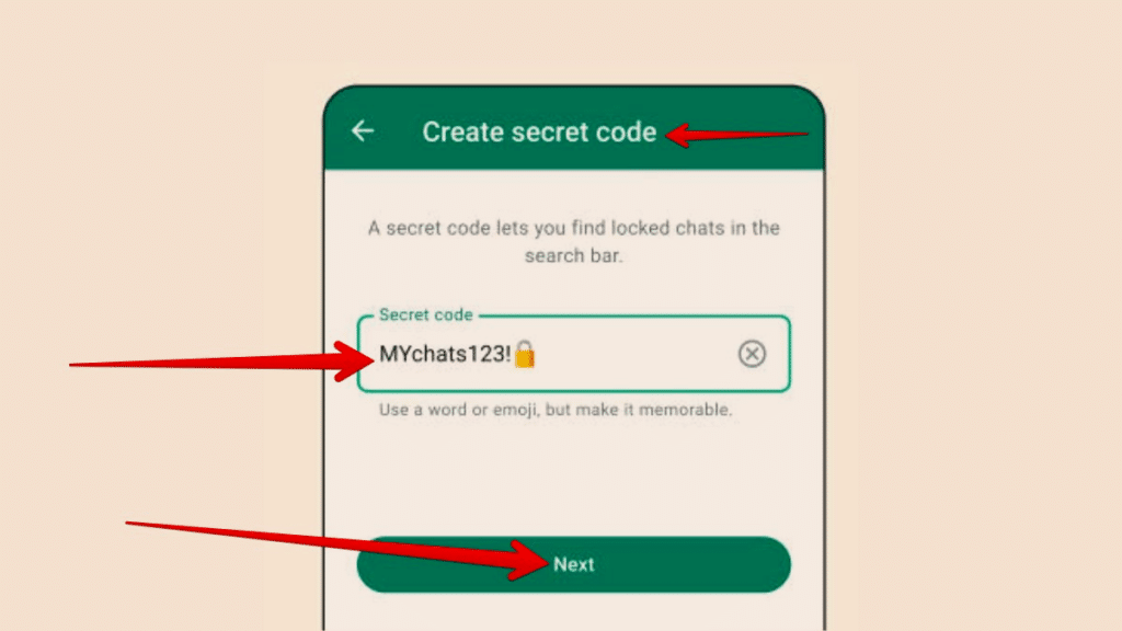 خطوات إنشاء الرمز سري لحماية محادثاتك في واتساب