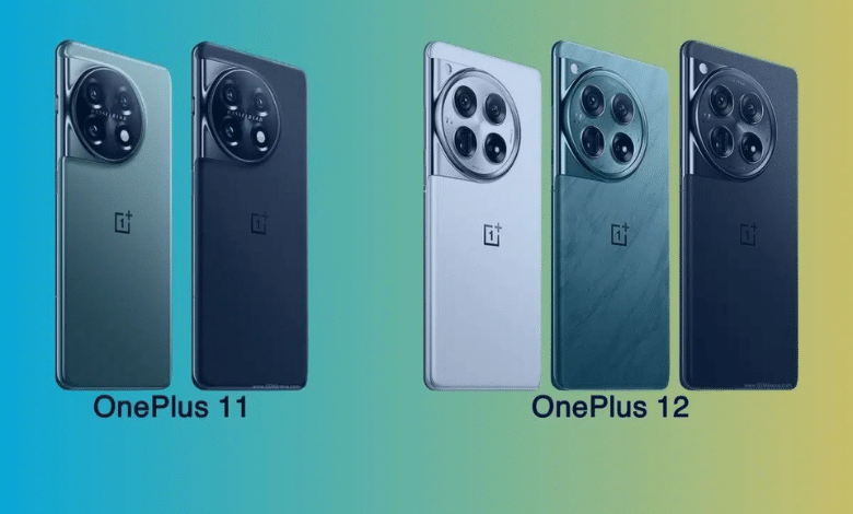 الاختلاف في التصميم بين هاتف OnePlus 12 و OnePlus 11