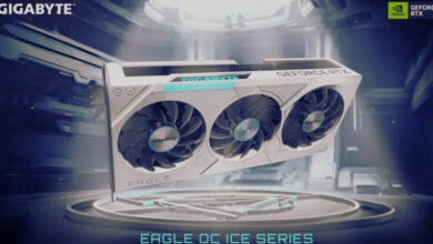 جيجابايت تعلن عن إطلاق سلسلة بطاقات RTX 40 EAGLE OC ICE