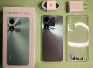 محتويات علبة هاتف Honor X5 Plus