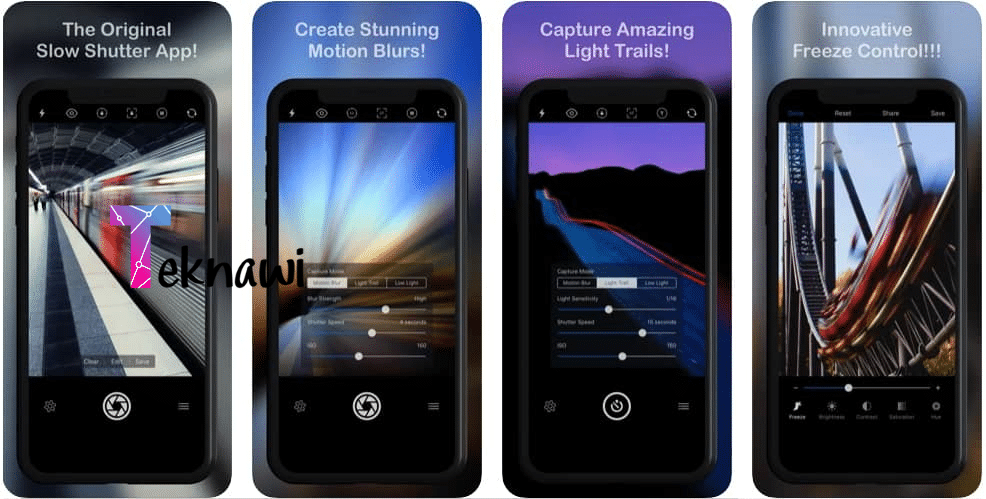 برنامج Slow Shutter Cam أحد أفضل برامج تصوير هواتف الايفون لعام 2024