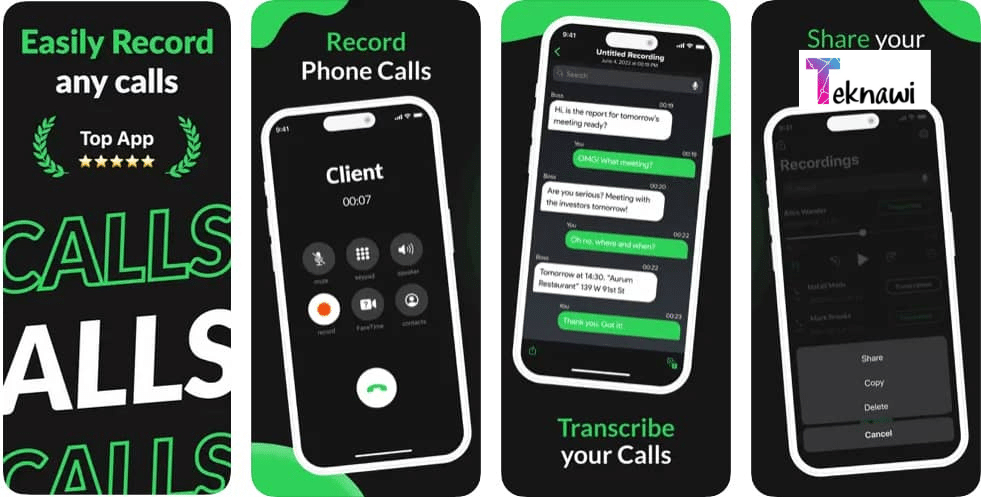 برنامج Call Recorder for iPhone يأتي في صدارة أفضل برامج تسجيل المكالمات للأيفون لعام 2024