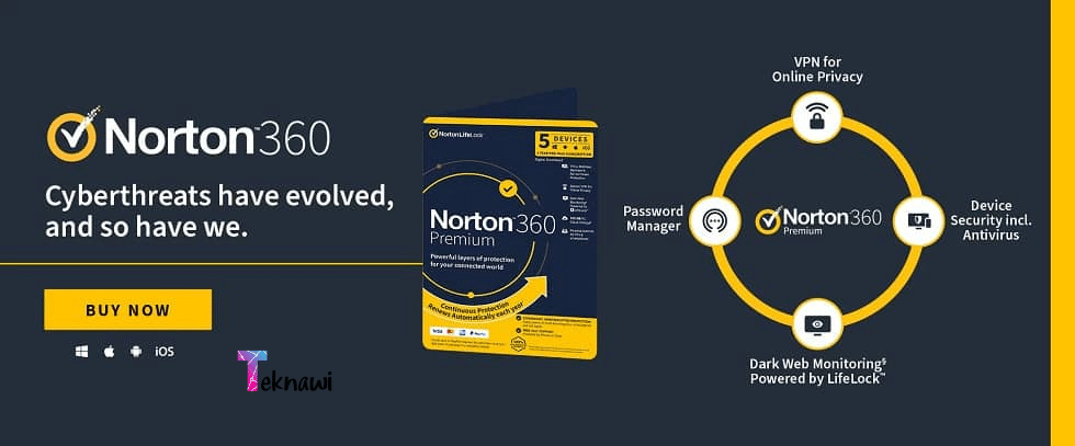 برنامج Norton 360 هو أفضل برامج حماية الكمبيوتر من الفيروسات 2024