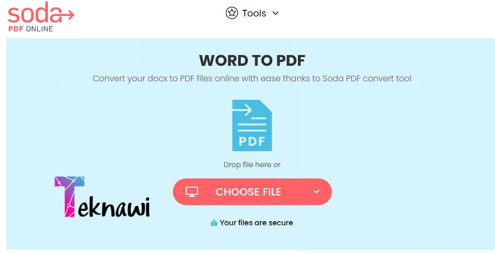 Soda PDF معروف عنه أنه واحد من أفضل مواقع التي تعمل علي تحويل Word إلى PDF في عالم المواقع الالكترونية