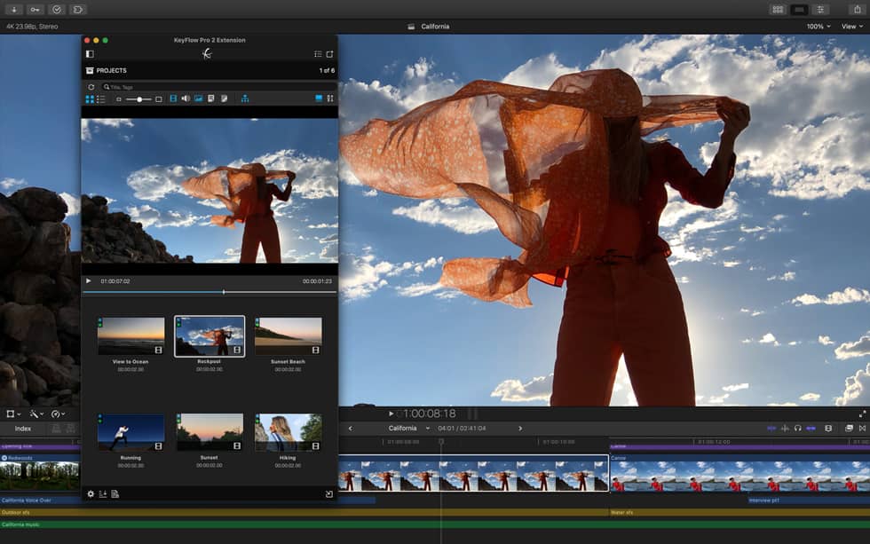 برنامج Final Cut Pro X – أفضل برامج المونتاج للكمبيوتر لنظام Mac